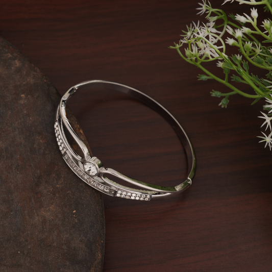 Silver-Tone Linear Crystal Bracelet