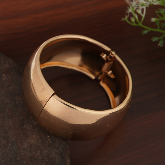Rose Gold-Tone Wide Cuff Bracelet
