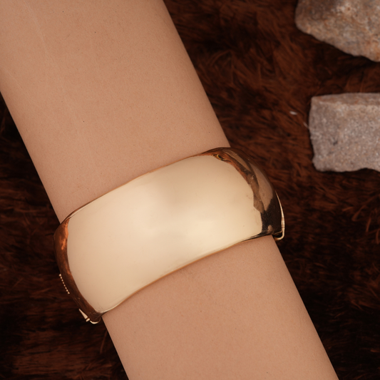 Rose Gold-Tone Wide Cuff Bracelet