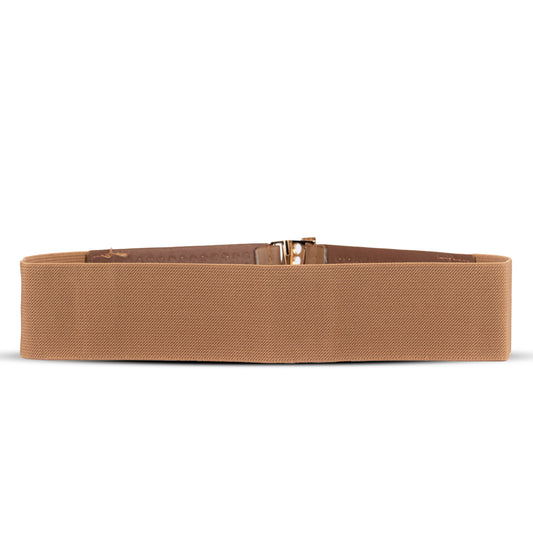 Brown Crown Studded Pattern Belts