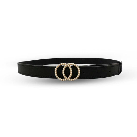 Pearls of Elegance: Versatile Women's Belts Collection – From Formal Black to Pearl-Studded Chic