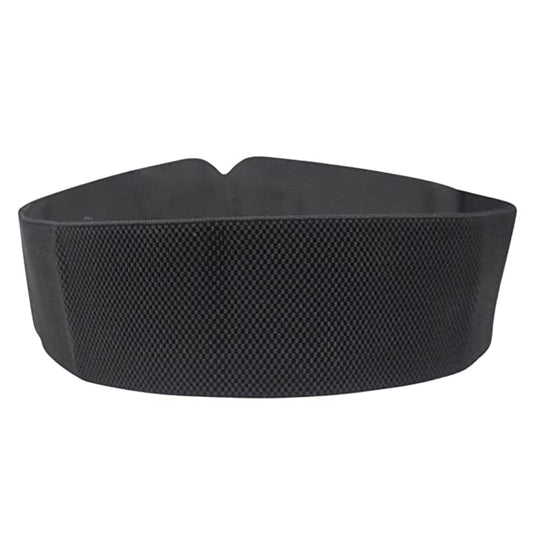 Women Casual Nylon Buckle Belt (Black and Gold Color) Textured Pattern Free Size