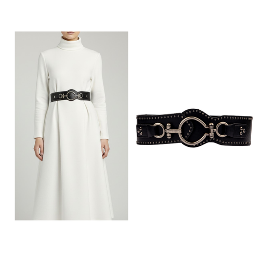 Black Stretchable Waist Belt