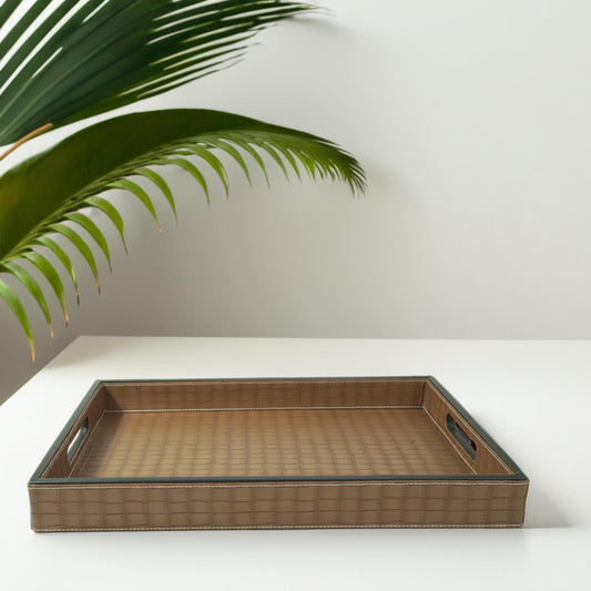 leather tray