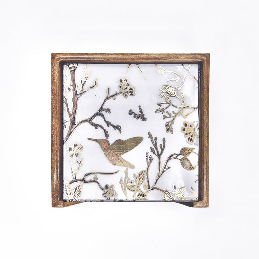 Ivory & Gold Birdsong Coaster Set