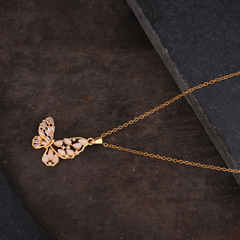 Elegant Butterfly Pendant Necklace