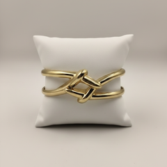 Interlocked Knot Cuff Bracelet