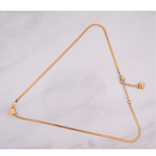 Gold-Tone Minimalist Star Pendant Necklace