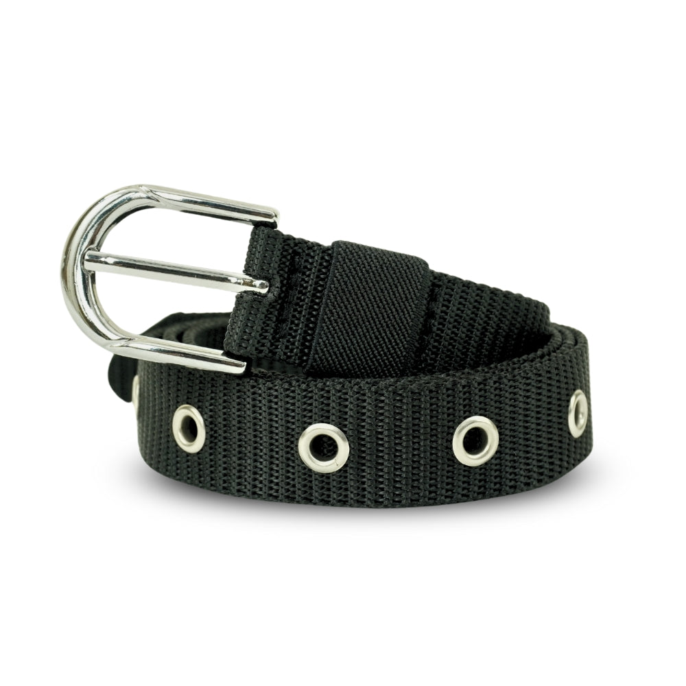 Black Elastic Braided Stretch Belt