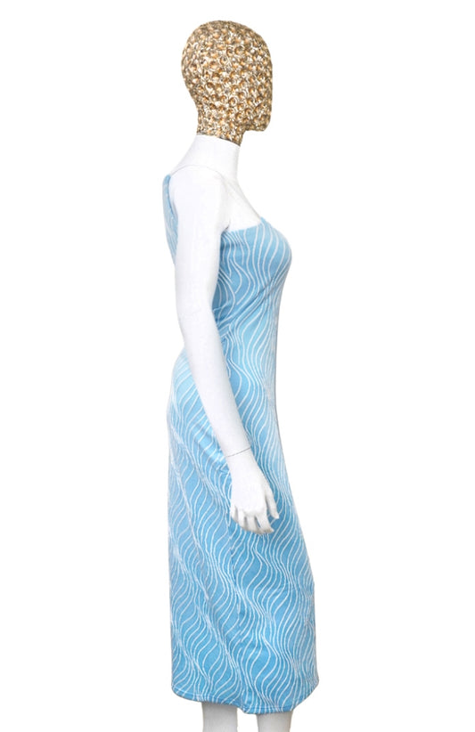 Blue Glow Slip Dress