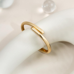 Modern Overlap Bangle Bracelet