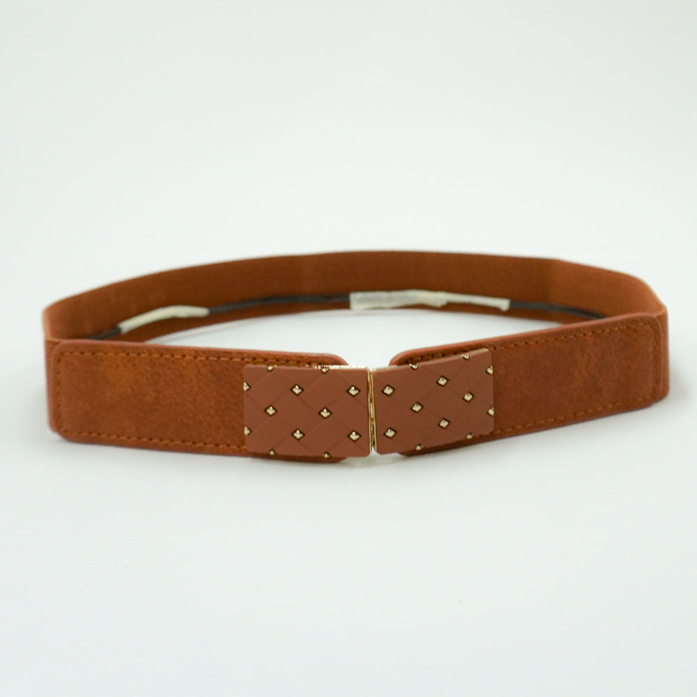 Wide Waistband Waist Belt Camel Color