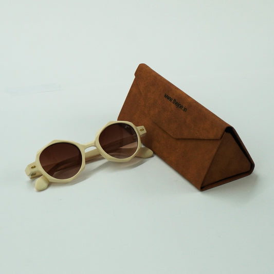 Explora Eyewear | Kids Sunglasses, Stylish and Elegant, Uv Protected | Cream Color Frame Sunglasses