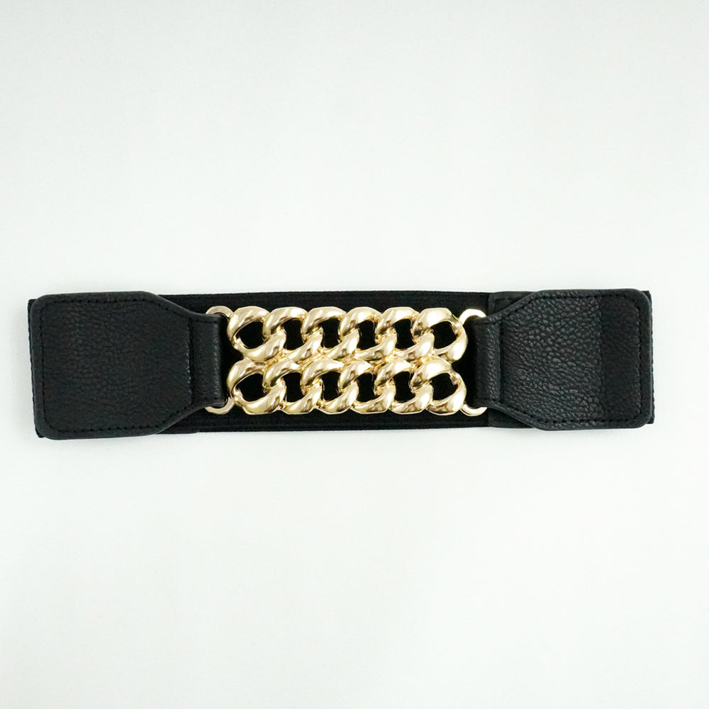 Womens Faux Leather Wide Black Belt For Girls Belt for Jeans, Dress for Casual, Party, Formal Wear