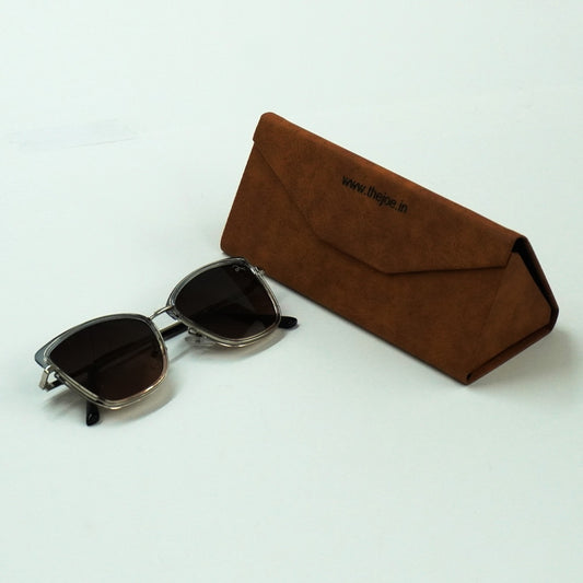Cat-eye Golden,Brown Gradient Sunglasses for Women