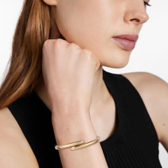 Modern Overlap Bangle Bracelet