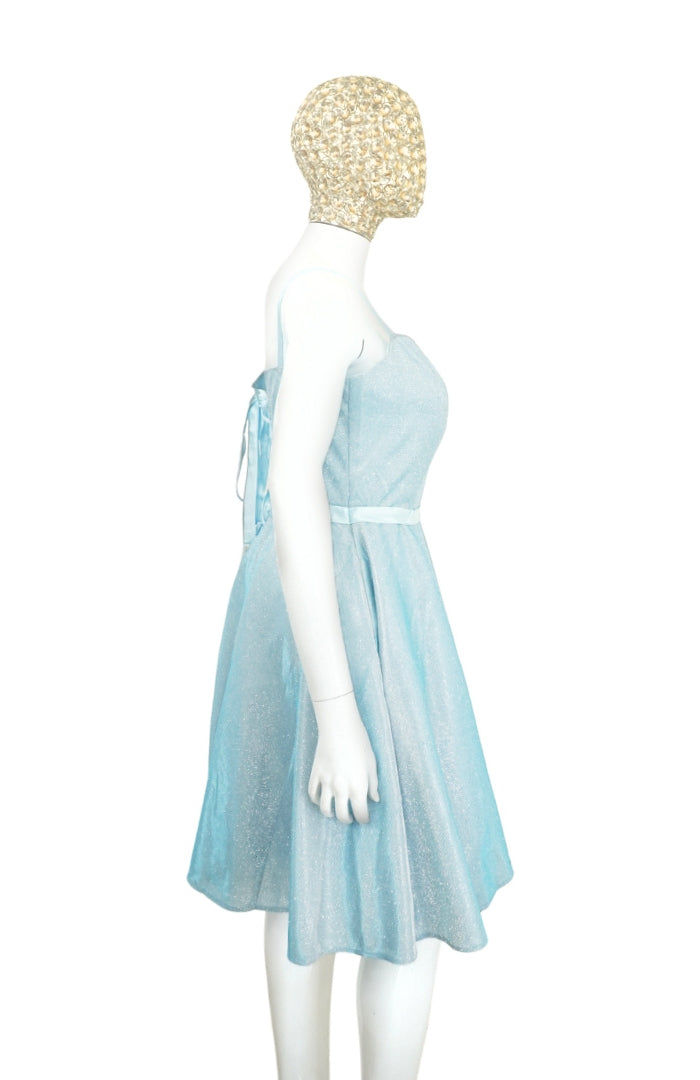 Dreamy Sky Blue A-Line Dress