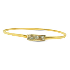 Gold-Toned Rhinestone Stretch Belt