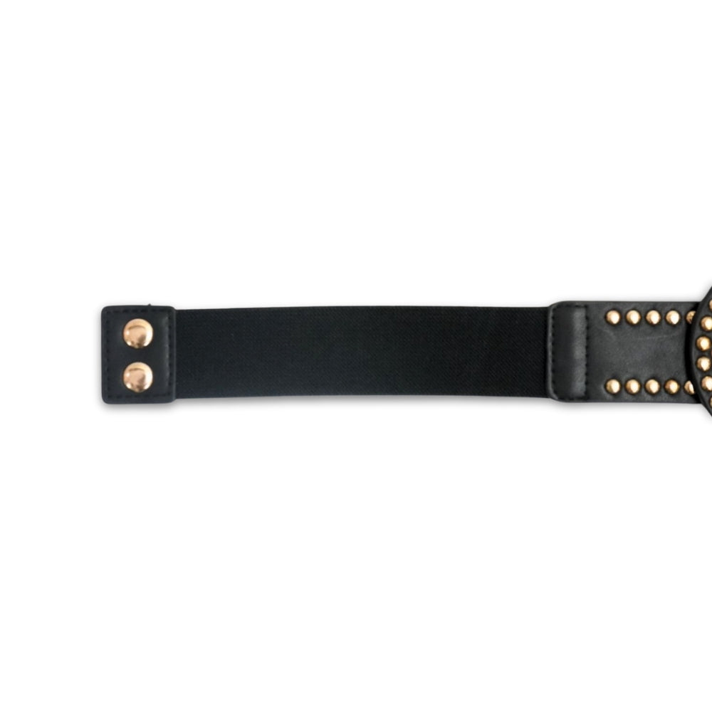 Interlocking Circle Studded Waist Belt