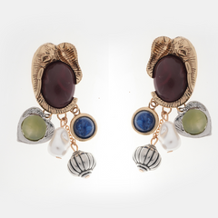 Vintage-Inspired Statement Cluster Drop Earrings