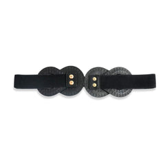 Interlocking Circle Studded Waist Belt