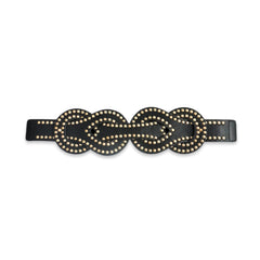 Interlocking Circle Studded Waist Belt