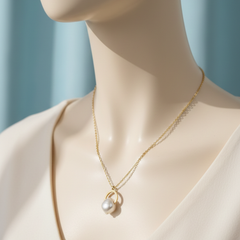 Elegant Pearl Drop Necklace