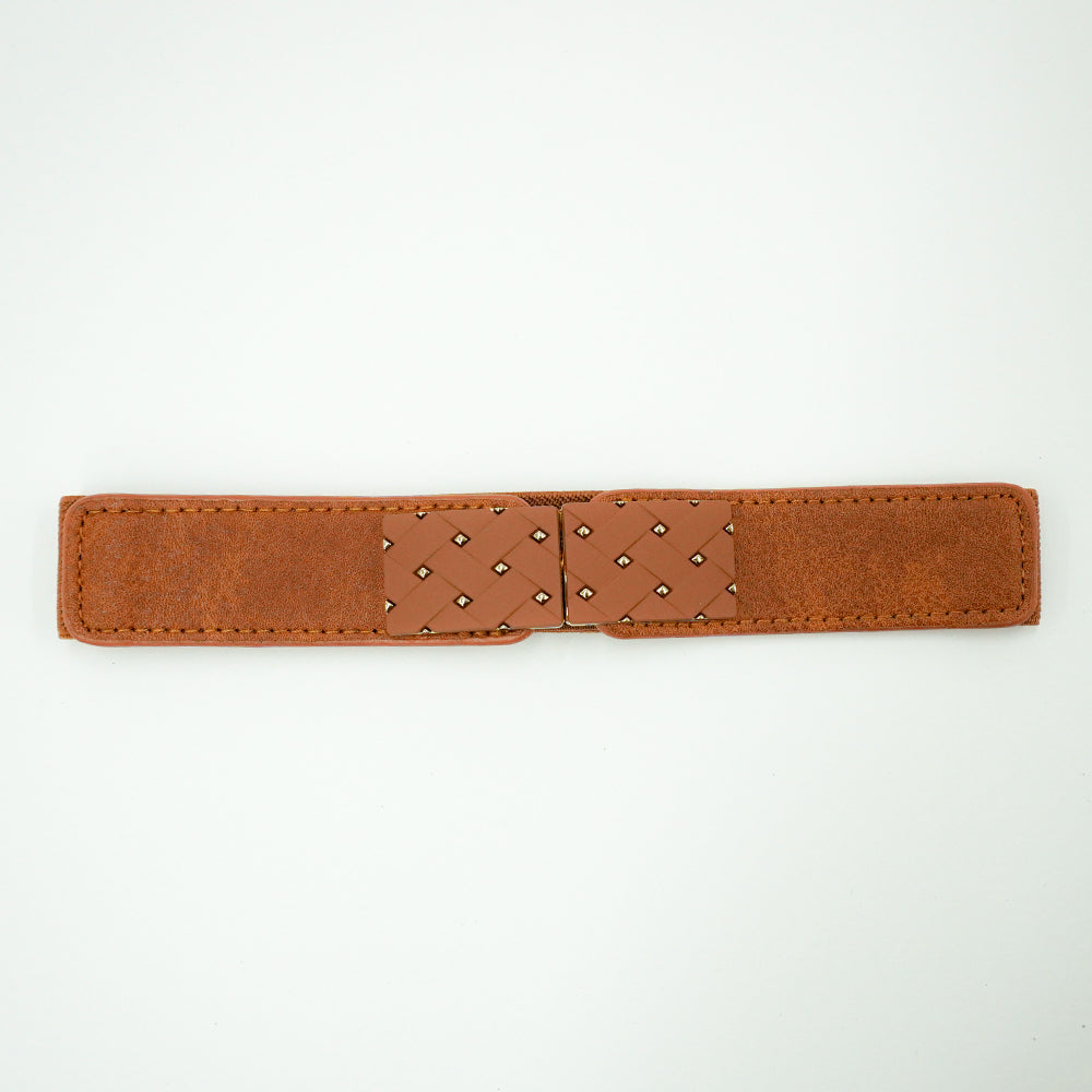 Wide Waistband Waist Belt Camel Color