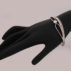 Silver-Tone Linear Crystal Bracelet