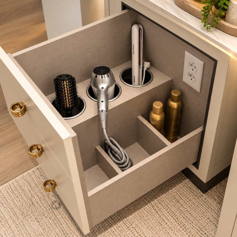 Luxury Modular Vanity Storage Cabinet with Organised Drawer