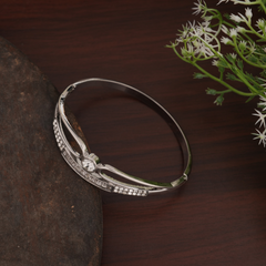 Silver-Tone Linear Crystal Bracelet