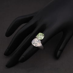 Duo-Stone Bypass Cocktail Ring