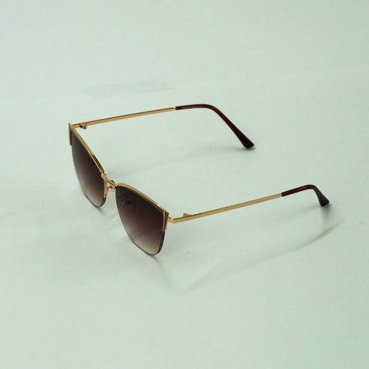 Gradient Cat Eye Women's Sunglasses  Chocolate Color Lens