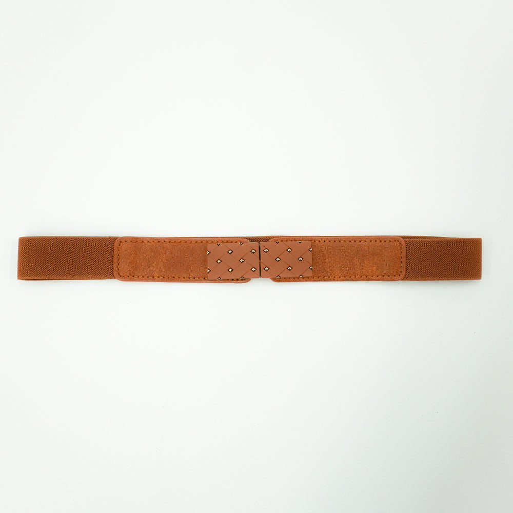 Wide Waistband Waist Belt Camel Color