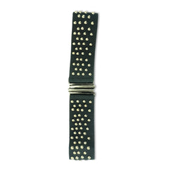 Stylish Black Studded Elastic Belt