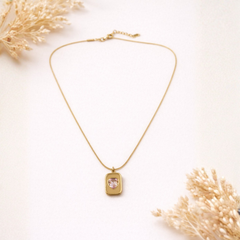 Pink Heart Charm Pendant Necklace