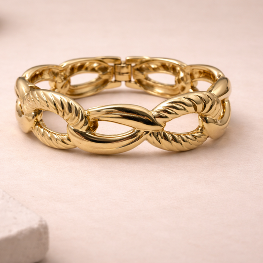 Twisted Oval Link Chain Bracelet