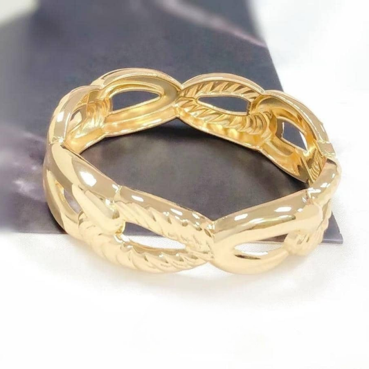 Twisted Oval Link Chain Bracelet