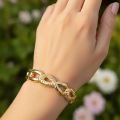 Twisted Oval Link Chain Bracelet