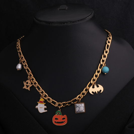 Halloween-Themed Charm Necklace