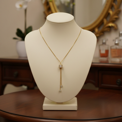 Crystal Slider Drop Necklace