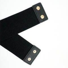 Womens Faux Leather Wide Black Belt For Girls Belt for Jeans, Dress for Casual, Party, Formal Wear