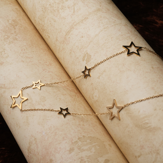 Gold Star Charm Necklace Collection