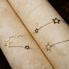 Gold Star Charm Necklace Collection