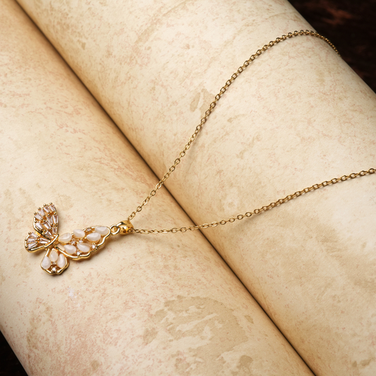 Elegant Butterfly Pendant Necklace
