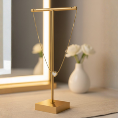 Mother-of-Pearl Heart Pendant Necklace