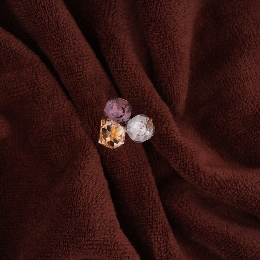 Gold-Tone Multicolor Crystal Statement Ring