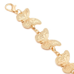 Gold Butterfly Chain Belt for Women – Adjustable Metal Waist Chain for Dresses, Sarees & Party Outfit