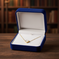 Mother-of-Pearl Heart Pendant Necklace