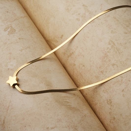 Gold-Tone Minimalist Star Pendant Necklace